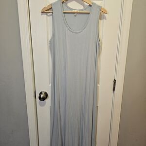 Wonderly Sky Blue Sleeveless Maxi Dress